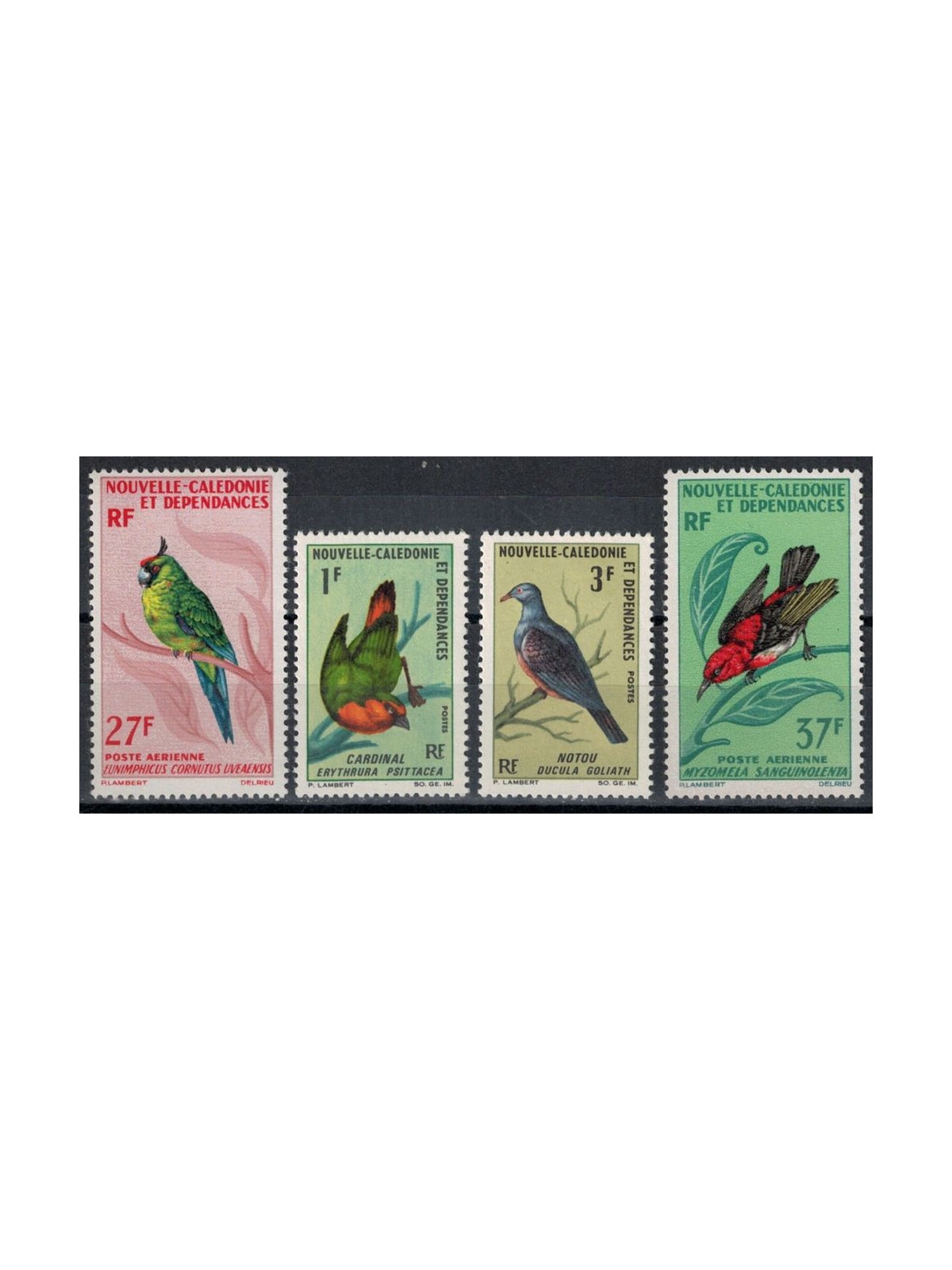 NEW CALEDONIA 1966 Fauna, birds 4v MNH**