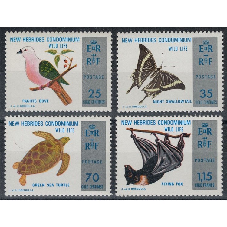 NEW HEBRIDES 1974 Fauna, animals 4v MNH** (E)