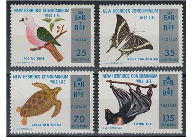 NUOVE EBRIDI 1974 Fauna, animali 4v MNH** (E)