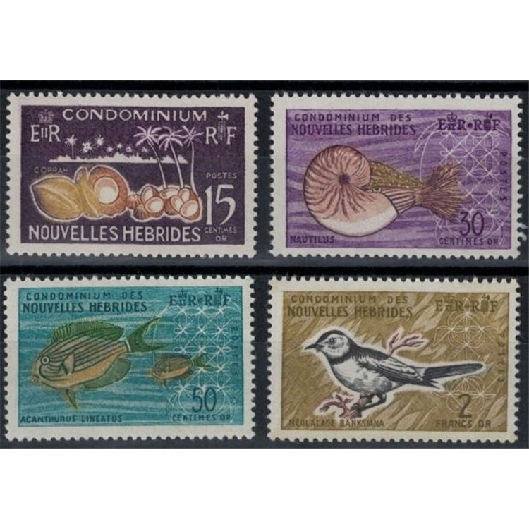 NEW HEBRIDES 1963 Ordinary series 4v MNH** (F)
