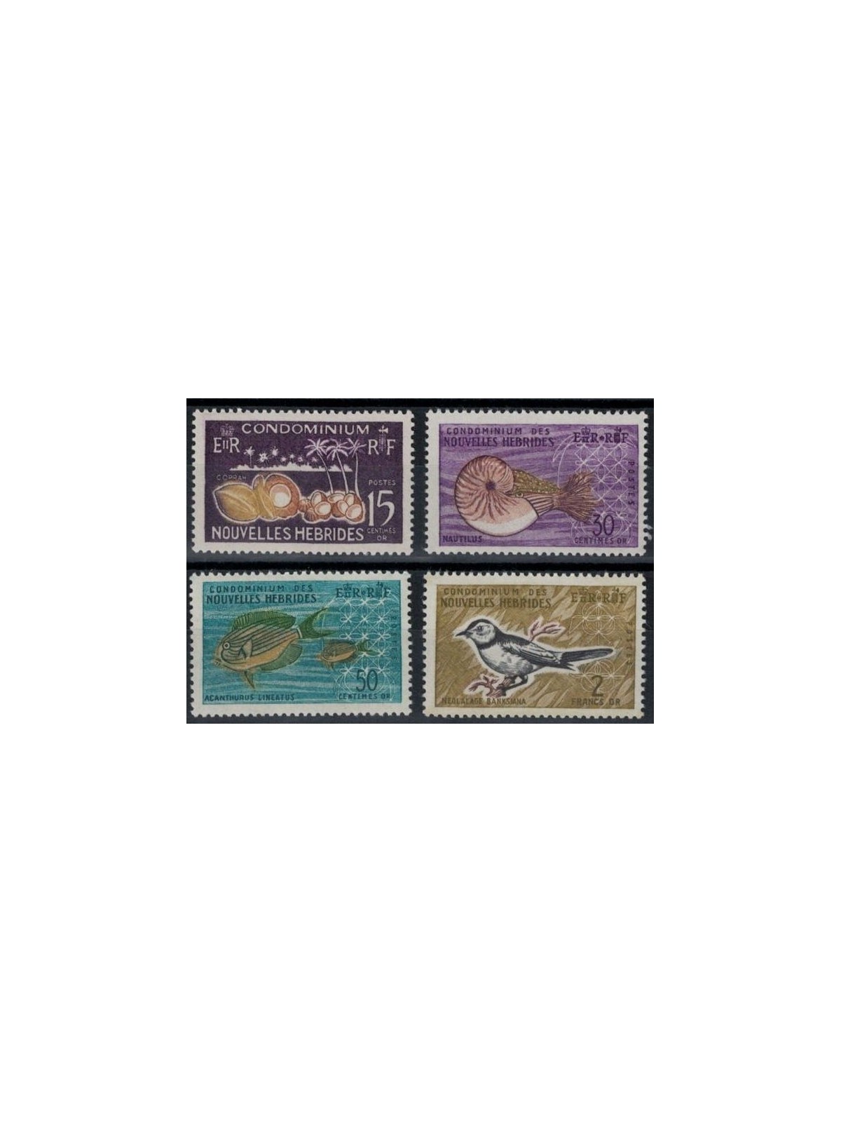 NEW HEBRIDES 1963 Ordinary series 4v MNH** (F)