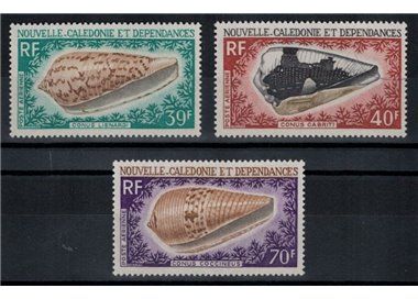 NEW CALEDONIA 1968 Shells 3v MNH**
