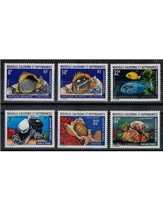 NUOVA CALEDONIA 1974 Acquario di Noumea 6v MNH**