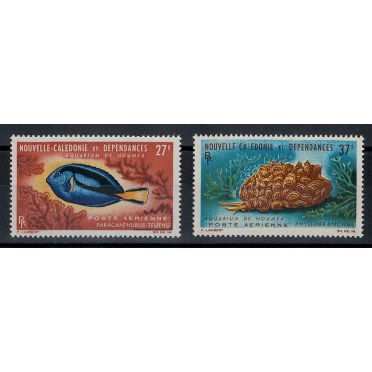 NEW CALEDONIA 1965 Noumea Aquarium 2v MNH**