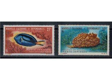 NEW CALEDONIA 1965 Noumea Aquarium 2v MNH**