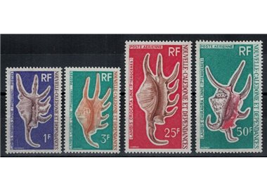 NUOVA CALEDONIA 1972 Conchiglie 4v MNH**