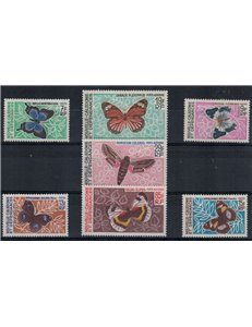 NUOVA CALEDONIA 1967-68 Farfalle 7v MNH**