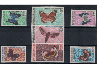 NUOVA CALEDONIA 1967-68 Farfalle 7v MNH**