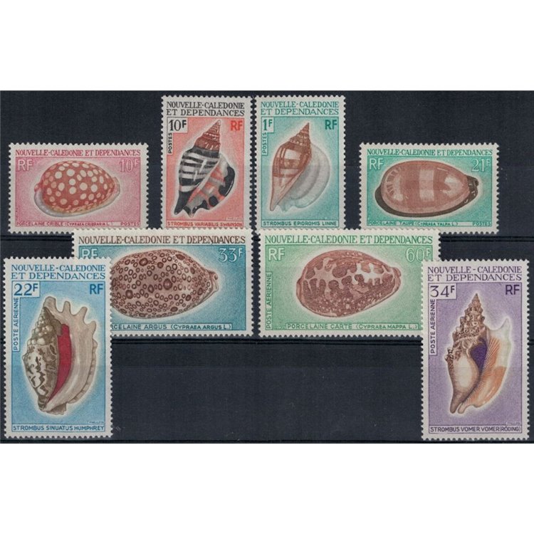 NEW CALEDONIA 1970-71 Shells 8v MNH**