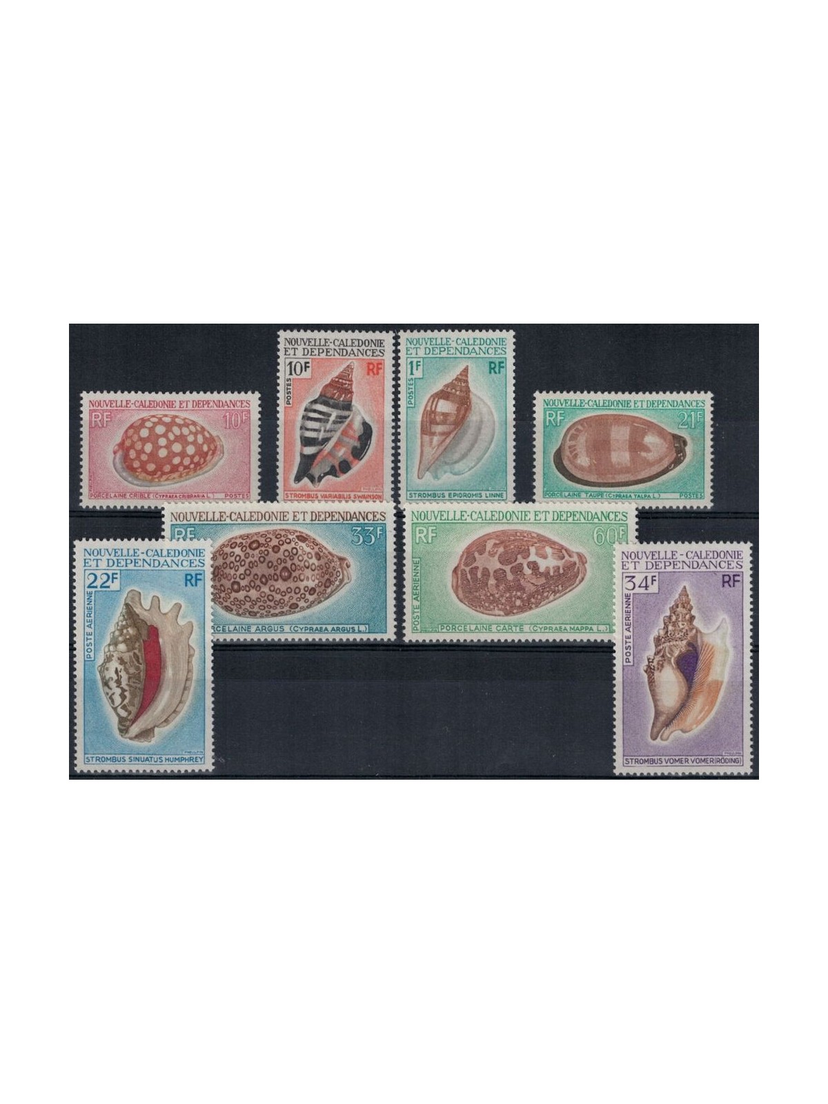 NEW CALEDONIA 1970-71 Shells 8v MNH**