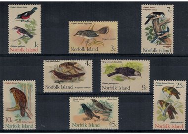 NORFOLK 1970 Ordinary series, birds 8v MNH**