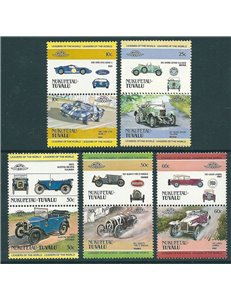 NUKUFETAU 1984 Automobili 10v MNH**