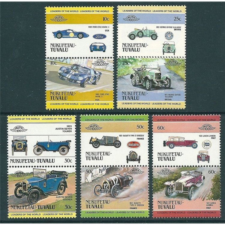 NUKUFETAU 1984 Cars 10v MNH**