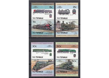NUI 1984 Treni, locomotive 8v MNH**