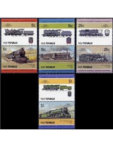 NUI 1985 Treni, locomotive 8v MNH**
