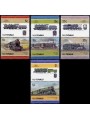 NUI 1985 Trains, locomotives 8v MNH**