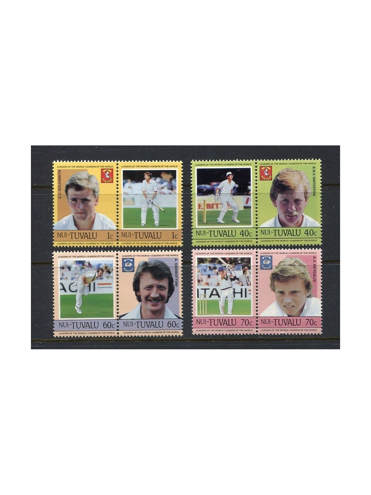 NUI 1985 Cricket 8v MNH**