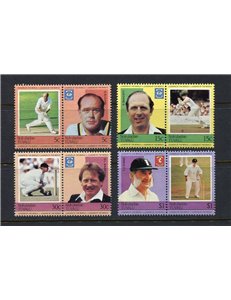 NUKULAELAE 1984 Cricket 8v MNH**