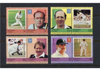NUKULAELAE 1984 Cricket 8v MNH**