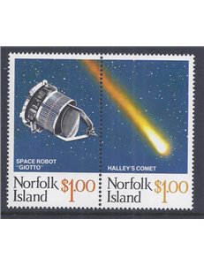 NORFOLK 1986 Halley's Comet 2v MNH**