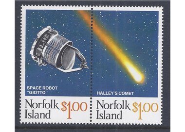 NORFOLK 1986 Halley's Comet 2v MNH**