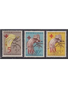 NEW NETHERLANDS GUINEA 1955 Pro Red Cross 3v MNH**