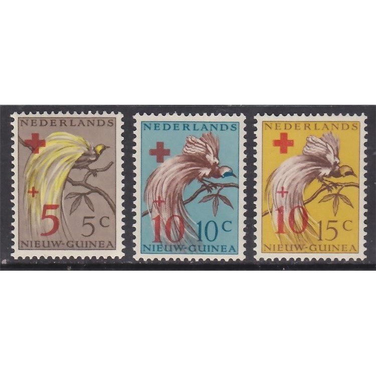NEW NETHERLANDS GUINEA 1955 Pro Red Cross 3v MNH**