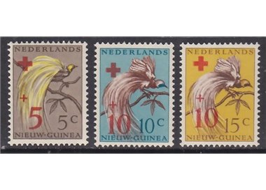 NEW NETHERLANDS GUINEA 1955 Pro Red Cross 3v MNH**