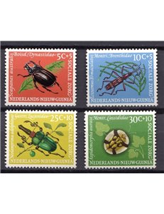 NUOVA GUINEA OLANDESE 1961 Pro Aide, insetti 4v MNH**