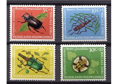 NETHERLANDS NEW GUINEA 1961 Pro Aide, insects 4v MNH**