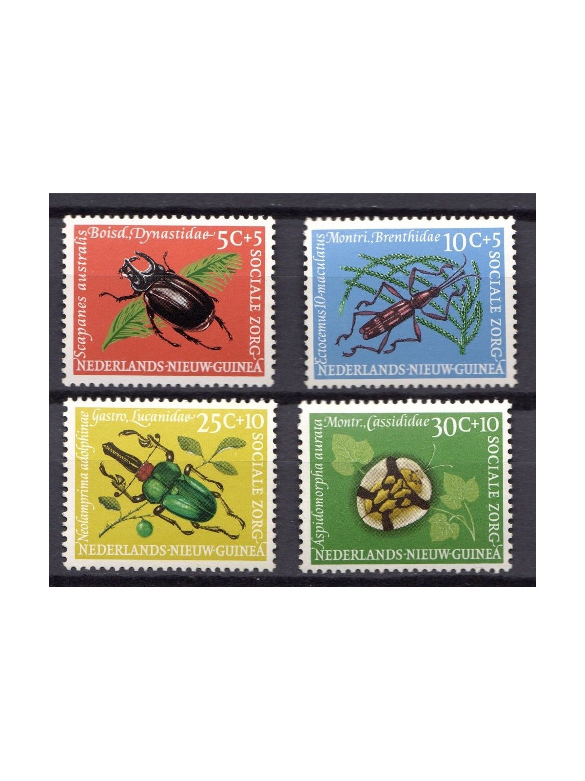 NETHERLANDS NEW GUINEA 1961 Pro Aide, insects 4v MNH**