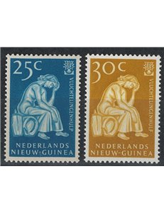 NUOVA GUINEA OLANDESE 1960 Anno mondiale del rifugiato 2v MNH**