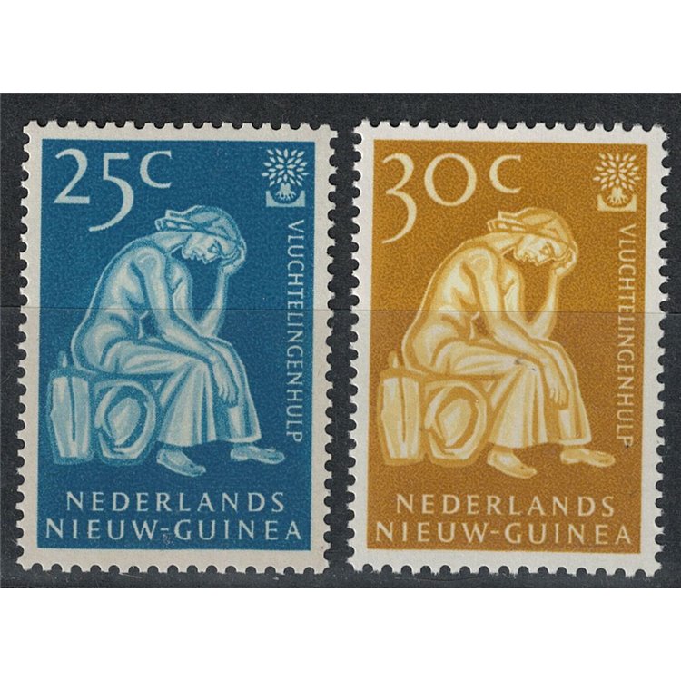 NUOVA GUINEA OLANDESE 1960 Anno mondiale del rifugiato 2v MNH**