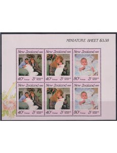 NUOVA ZELANDA 1989 Salute infantile 1 BF MNH**