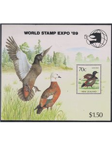 NUOVA ZELANDA 1989 Esposizione filatelica a Washington 1 BF MNH**