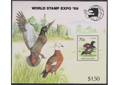 NUOVA ZELANDA 1989 Esposizione filatelica a Washington 1 BF MNH**