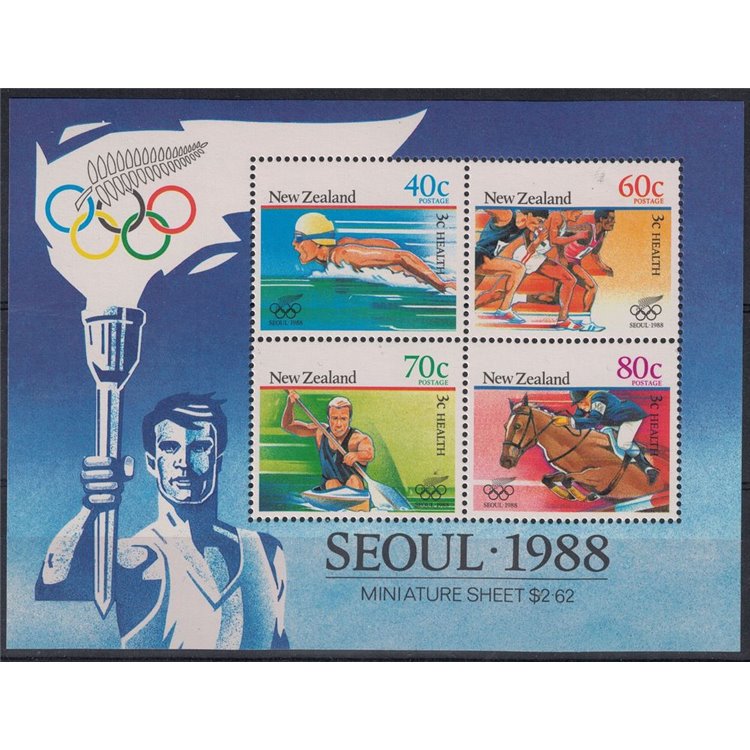 NEW ZEALAND 1988 Summer Olympic Games in Seoul 1 s/s MNH**