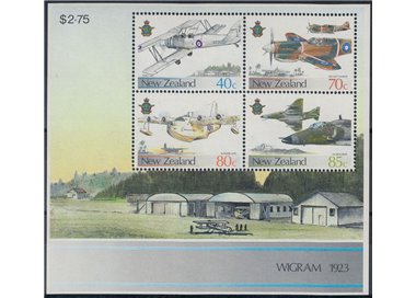 NUOVA ZELANDA 1987 Centenario Royal Air Force 1 BF MNH**