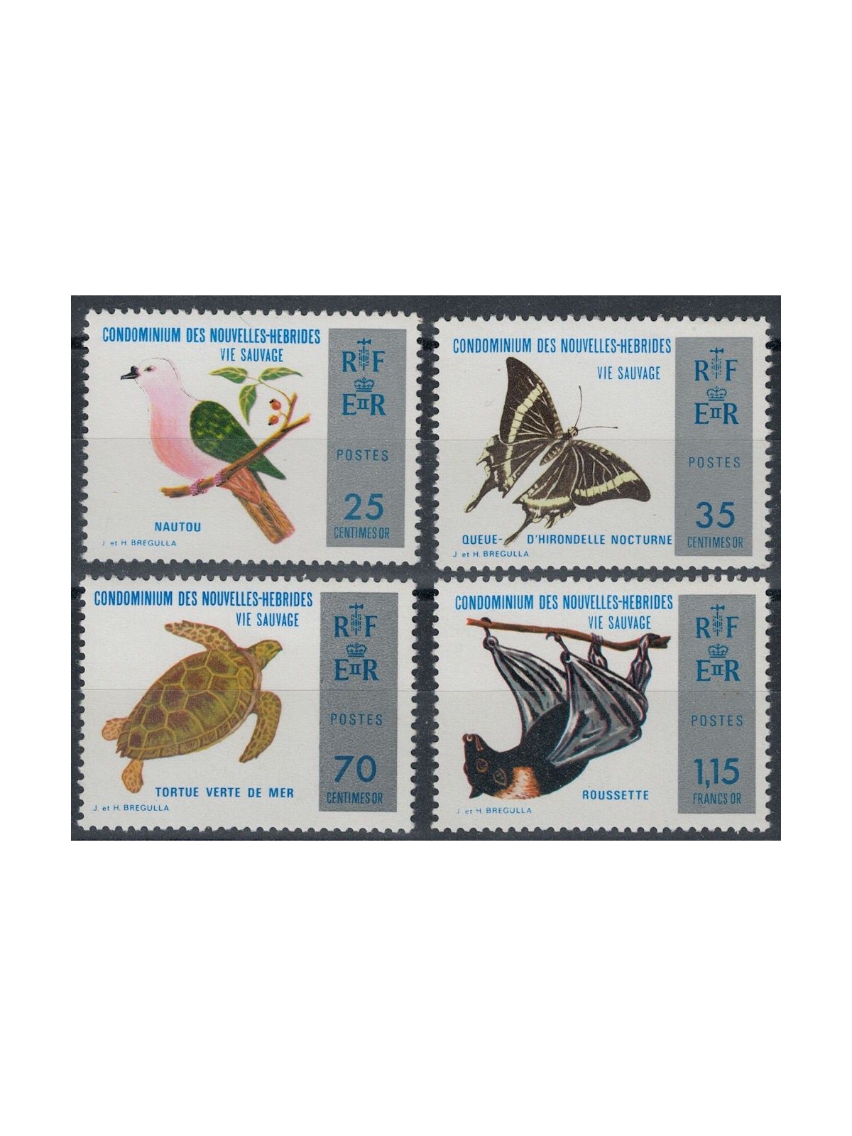 NEW HEBRIDES 1974 Fauna, animals 4v MNH** (F)