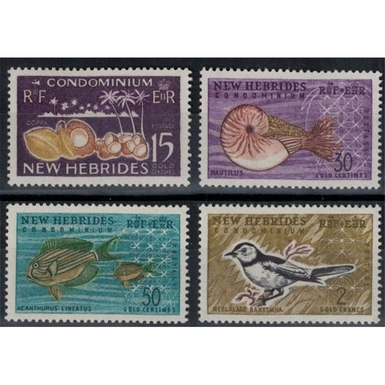 NUOVE EBRIDI 1963 Serie ordinaria 4v MNH** (E)