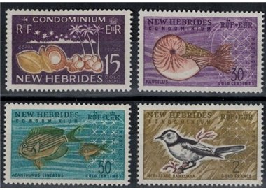 NUOVE EBRIDI 1963 Serie ordinaria 4v MNH** (E)