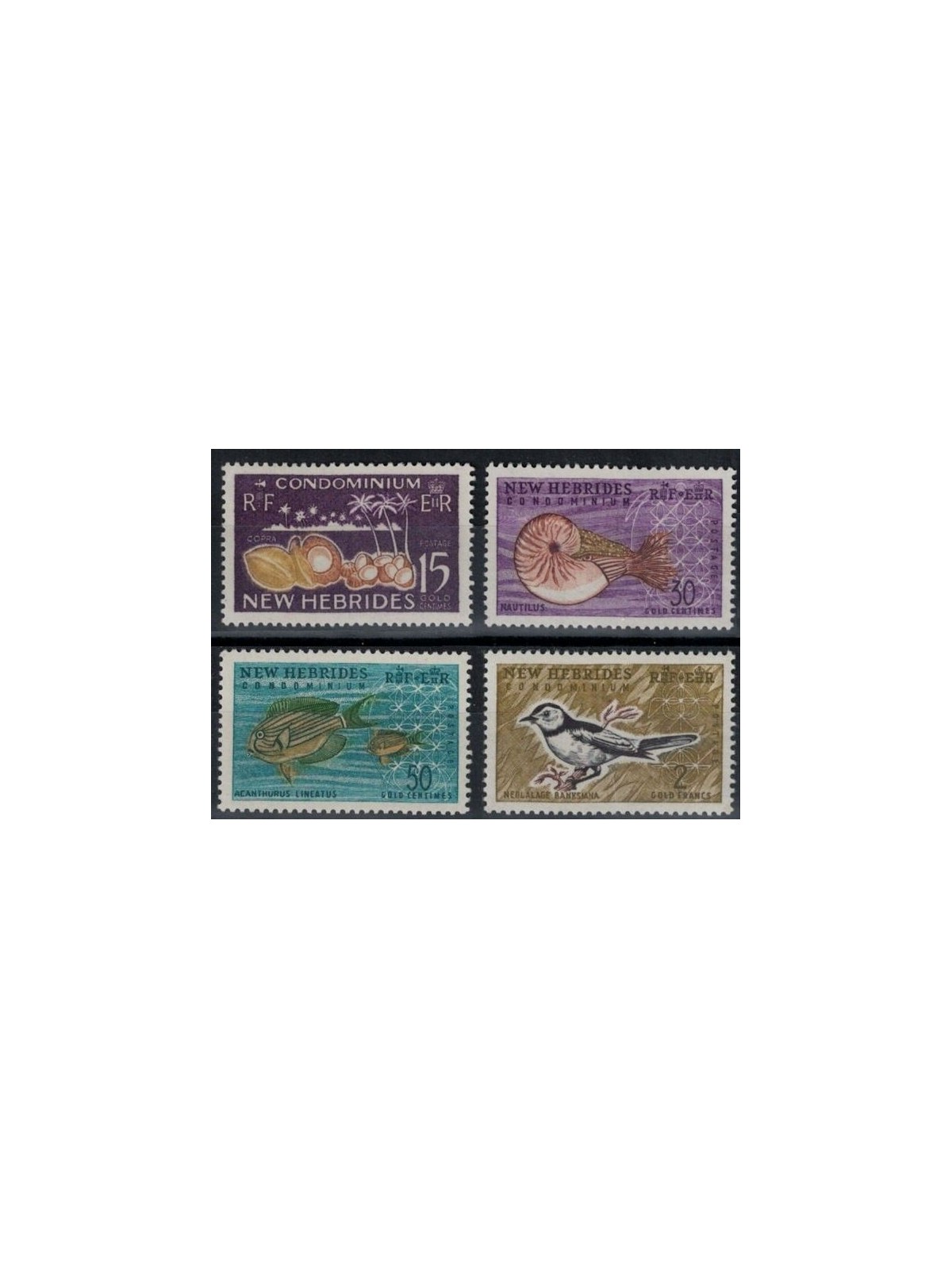 NUOVE EBRIDI 1963 Serie ordinaria 4v MNH** (E)