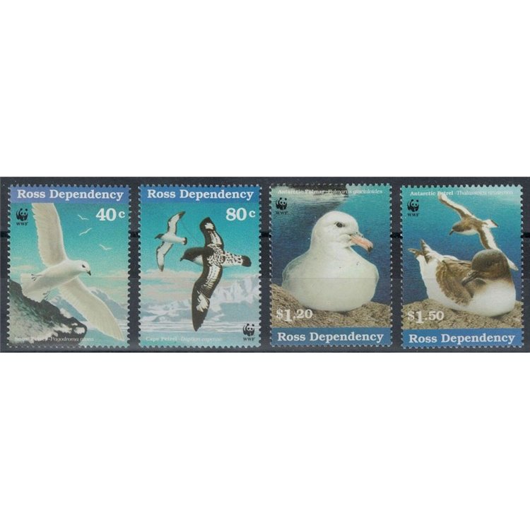 NUOVA ZELANDA - ROSS 1997 Fauna, uccelli 4v MNH**