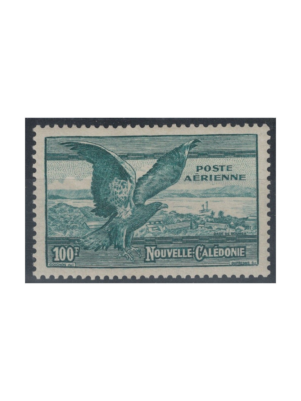 NUOVA CALEDONIA 1944 Uccelli, posta aerea MH*
