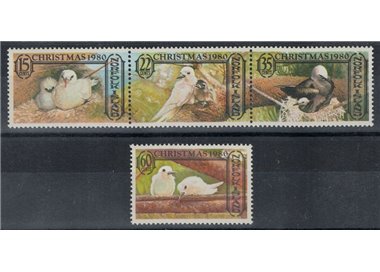NORFOLK 1980 Christmas, birds 4v MNH**