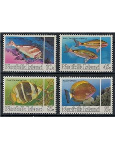 NORFOLK 1984 Fauna marina, pesci 4v MNH**