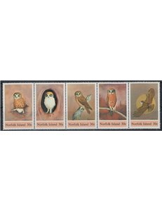 NORFOLK 1984 Fauna, nocturnal birds 5v MNH**