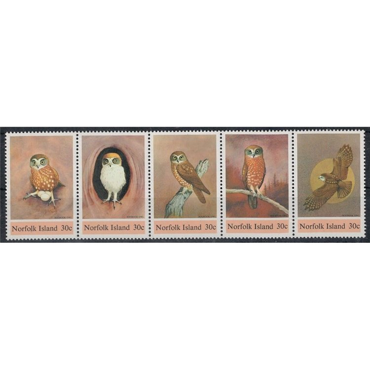 NORFOLK 1984 Fauna, nocturnal birds 5v MNH**