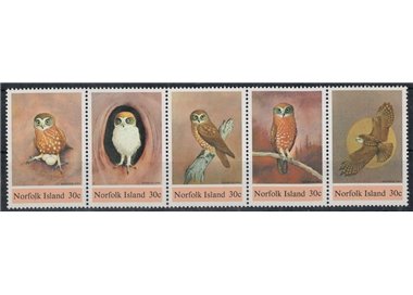 NORFOLK 1984 Fauna, nocturnal birds 5v MNH**