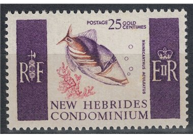 NEW HEBRIDES 1966 Ordinary set 25c MNH** (E)